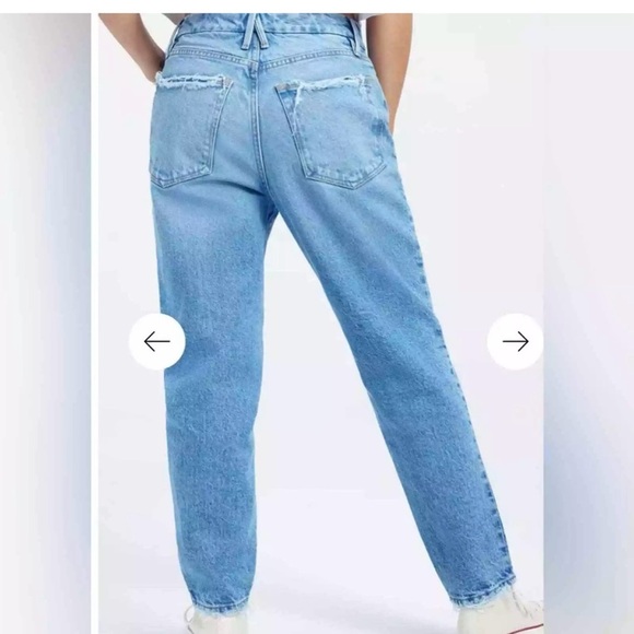 Good American Girlfriend High Rise Jeans NWT Sz 26 - Picture 3 of 7